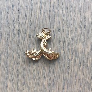 14kt gold fish charm